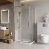 Душевой уголок BelBagno Luce LUCE-AH-2-120/90-C-Cr профиль хром, стекло прозрачное, 120x90