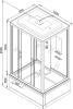 Душевая кабина AvaCan EM4515GM+EL с гидромассажем и электрикой, 150x85x220 фото 13