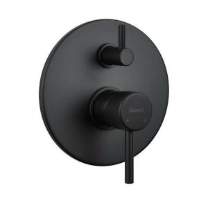 Смеситель для душа Giulini Futuro F6513-3NO встраиваемый с переключателем на 3 потребителя черный матовый