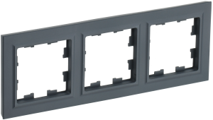 Рамка 3-постовая IEK Brite BR-M32-K53 графит