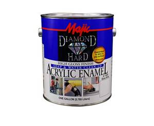 Эмаль Majic Paints Diamond Hard Satin Finish Белая 3.666 л