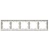 Рамка 5-постовая IEK Brite BR-M52-K91 арктический белый фото 3