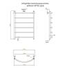 Полотенцесушитель водяной Aringa Бро AR03029CH 50x80, хром фото 5
