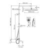 Душевой комплект Wasserkraft A188.117.101.010.CH Thermo с термостатическим смесителем, хром фото 3