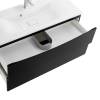 Тумба с раковиной Belbagno Marino MARINO-1100-2C-SO-NL-P 110x45x50 Nero Lucido подвесная с двумя выкатными ящиками фото 6