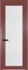 Межкомнатная дверь Profil Doors 1 AGP цвет профиля Красный антрацит, стекло безопасное 6 мм мору белый 800x2000