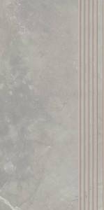 Ступень Paradyz Ritual Grey Stopnica Prosta Nacinana Mat. 29.8x59.8