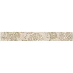Бордюр Rocersa Aura RCS000006 Cenefa Fleurs Beige 7.5x59.34
