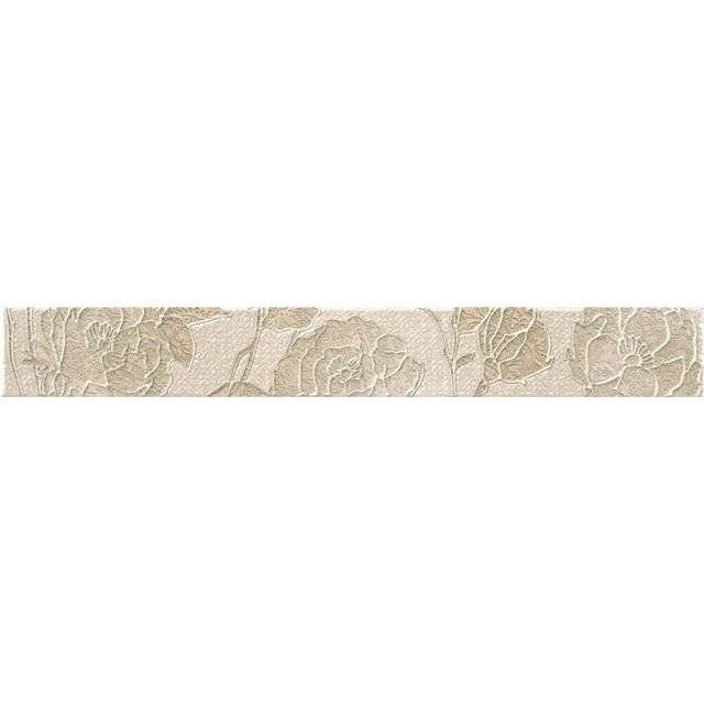 Бордюр Rocersa Aura RCS000006 Cenefa Fleurs Beige 7.5x59.34