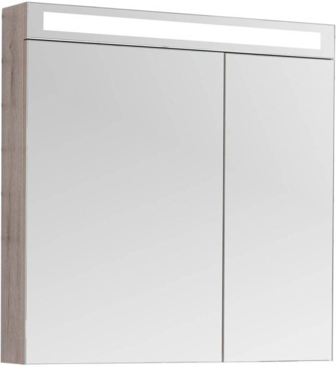 Зеркало-шкаф Dreja Max 80 дуб кантри, с подсветкой