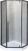 Душевой уголок Cerutti Spa C3ABD 90x90, профиль черный фото 2
