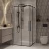 Душевой уголок Niagara Nova NG-6823-34BLACK профиль черный матовый, стекло прозрачное, 90x90x195 фото 3