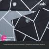Штора для ванной Iddis Base BB02P18i11 полиэстер, 200x180, черный, белый фото 7
