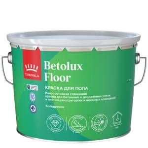 Краска для пола Tikkivala Betolux Floor глянцевая база A 9 л