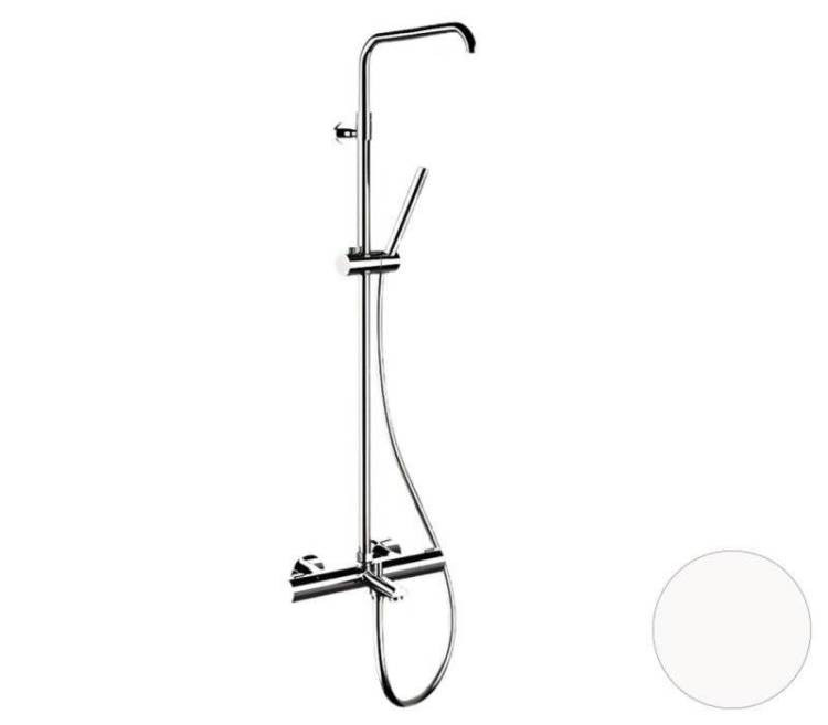 Душевая система Remer Elegance EQ34A7MMSSOFBO белый матовый, с изливом, с термостатом