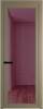 Межкомнатная дверь Profil Doors 1 AGP цвет профиля Шампань, стекло безопасное 6 мм фиолетовое шпион 700x2000