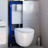 Унитаз подвесной Point Афина PN41041 безободковый, сиденье микролифт, белый фото 8