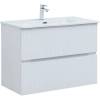 Тумба под раковину Aquanet Джейн (Flat) 90 белый матовый