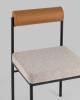 Набор из 2 барных стульев Stool Group Балла FDC9939 sDC6095-4+b270-28 X2 бежевый, коричневая экокожа фото 2