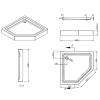 Душевой уголок Esbano ESR-8170 ESUGR8170 100x100x200 хром фото 10