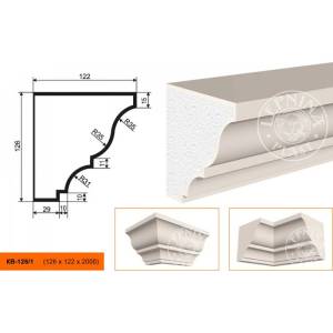 Карниз LepninaPlast КВ-126/1 200x12.2x12.6