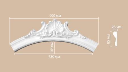 Радиус (1/4 круга) DECOMASTER 897174-111 63.5x2.5x8.5