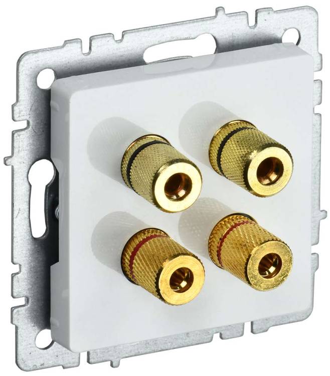 Акустическая розетка IEK Brite BR-S40-K01 белый