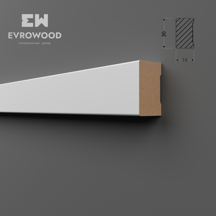 Рейка Evrowood R010 200x1.8x3