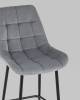 Набор из 2 полубарных стульев Stool Group Флекс AV 405-V12-08 (PP) X2 велютто серый, велюр фото 8