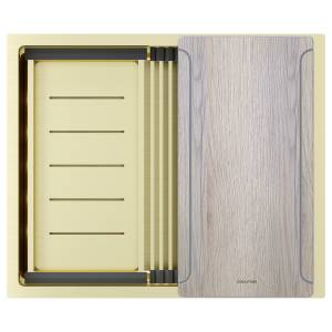 Мойка кухонная Paulmark Next-Multi Sink 54 Uni PM785445-LG светлое золото