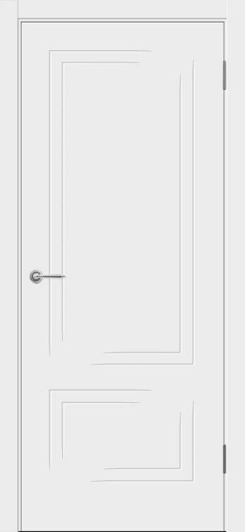 Межкомнатная дверь глухая VellDoris Геометрия 5 VD1007634 Полотно Белое, Кромка ПВХ 2000х800