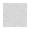 Стеновая квадратная панель МДФ Ликорн Пирамида слоновая кость 50x50x0.8 фото 3