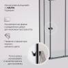 Душевой уголок Am.Pm Sunny W87G-403-10080-BT профиль черный, стекло прозрачное, 100x80 фото 6