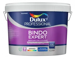 DULUX BINDO EXPERT краска для потолка и стен, глуб/матовая, бесцветная, Баз BC (9л)