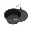 Мойка кухонная Maretti Kitchen MR575-BL черный, 57.5x44 фото 2