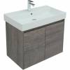 Тумба с раковиной Aquanet Nova Lite 75 дуб рошелье, с дверками фото 4
