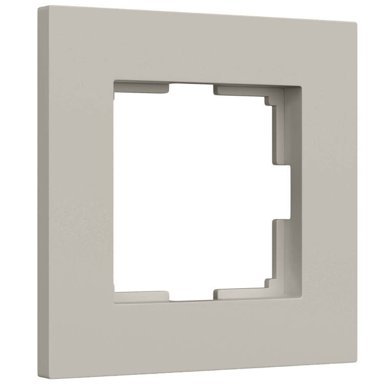 Рамка 1-постовая Werkel Slab W0012917 дымчатый софт