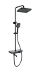 Душевая стойка Wonzon & Woghand WW-B3099-A-MB с термостатом, черный