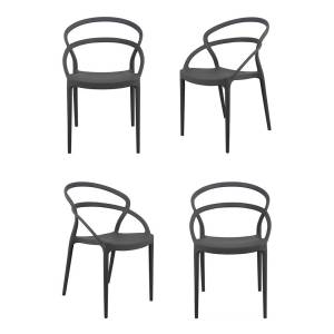Комплект стульев Bradex Home Margo FR 0450K серый 4 шт.