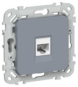 Розетка компьютерная RJ45 IEK Flite FI-K12-2-K35 маренго