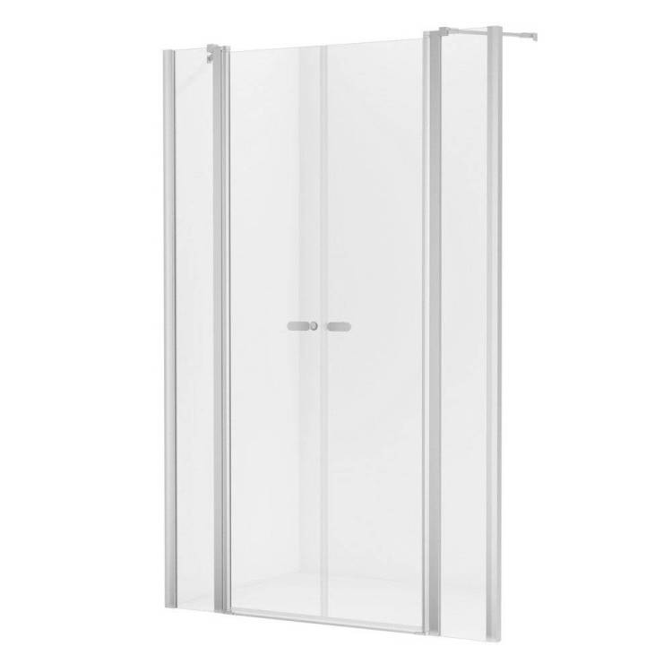 Дверь в нишу NEW TRENDY NEW SOLEO 150x195 D-0266A (хром)
