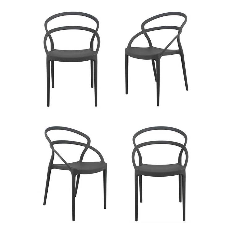 Комплект стульев Bradex Home Margo FR 0450K серый 4 шт.