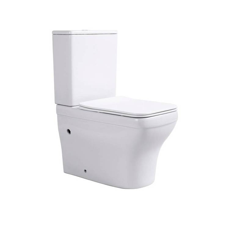 Унитаз-компакт Aquatek Амадео AQ2914-00 безободковый, с крышкой-сиденьем микролифт