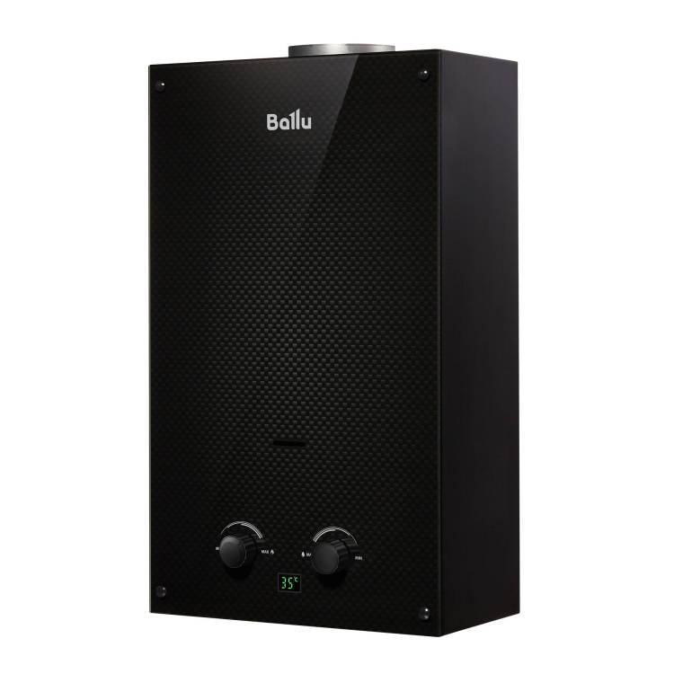 Проточный водонагреватель Ballu GWH 10 Fiery Glass Carbon газовый