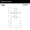 Держатель туалетной бумаги WHITECROSS Ergo ER2262BL черный матовый фото 2