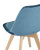 Набор из 4 стульев Stool Group Frankfurt Y863 velvet dark blue X4 синий фото 6