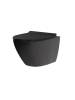 Унитаз подвесной Watersense Milana Pro Vortex W00160 безободковый, сиденье микролифт, черный матовый фото 13