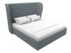 Интерьерная кровать Лига Диванов Далия 123078 серый 180x200 фото 4