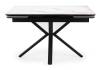 Кухонный стол Notta Старлайт 622888 snow alpin / черный фото 4