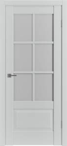 Межкомнатная дверь Владимирская Фабрика Дверей Emalex ER2 Emalex Steel стекло White Cloud 600x2000